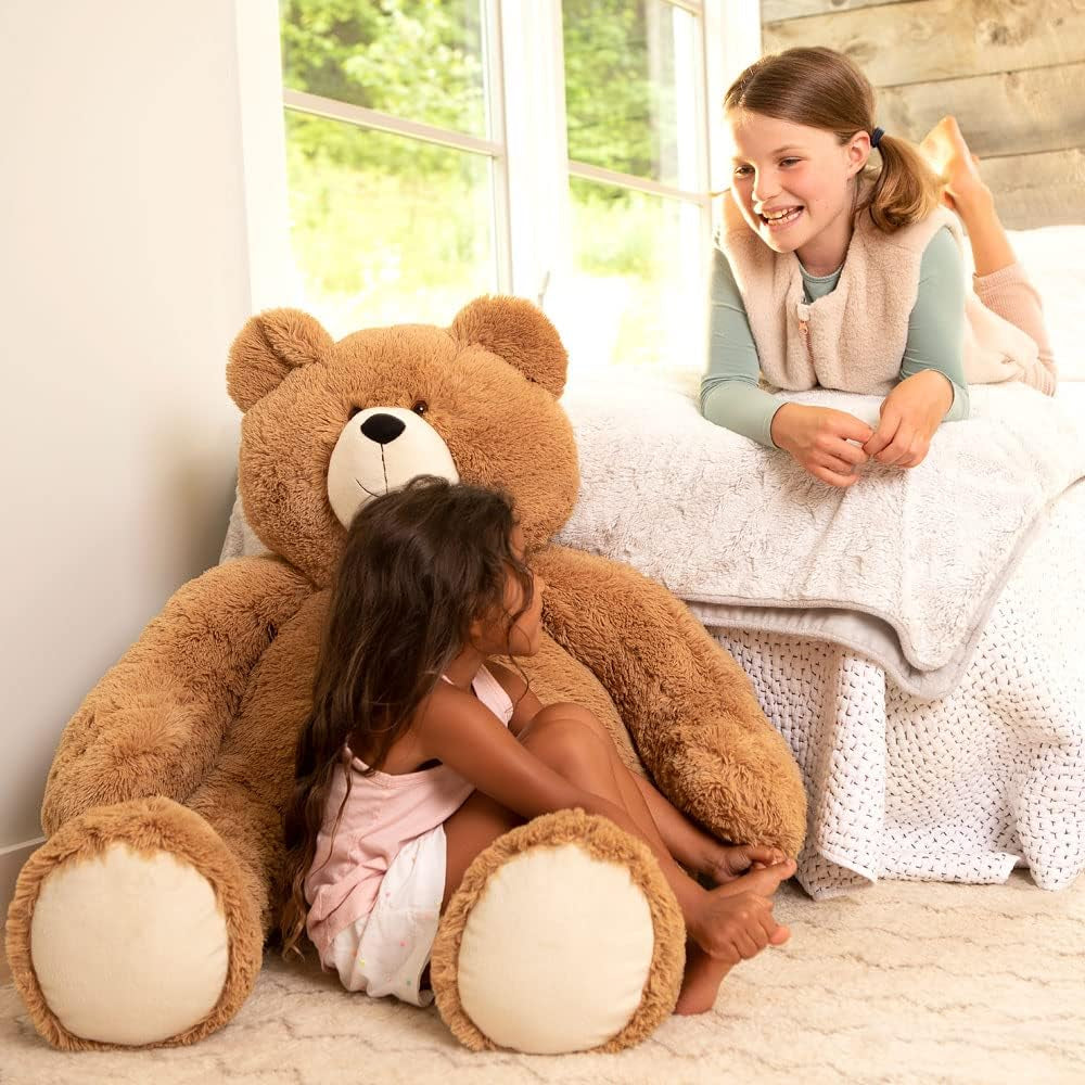 4 FT Giant Teddy Bear - 48" Plush Stuffed Animal, Soft Brown Gift for Valentines Day, Birthdays, Anniversaries - Designed in the USA