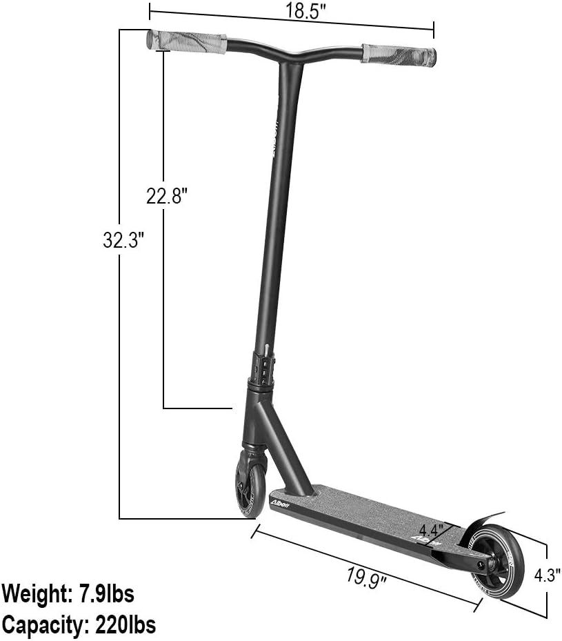 Pro Scooters Trick Scooter - Freestyle 110Mm Aluminium Core Wheels & ABEC-9 Stunt Scooters for Kids 8 Years and up Entry Level Scooter for Beginner Boys Girls Teens Adults