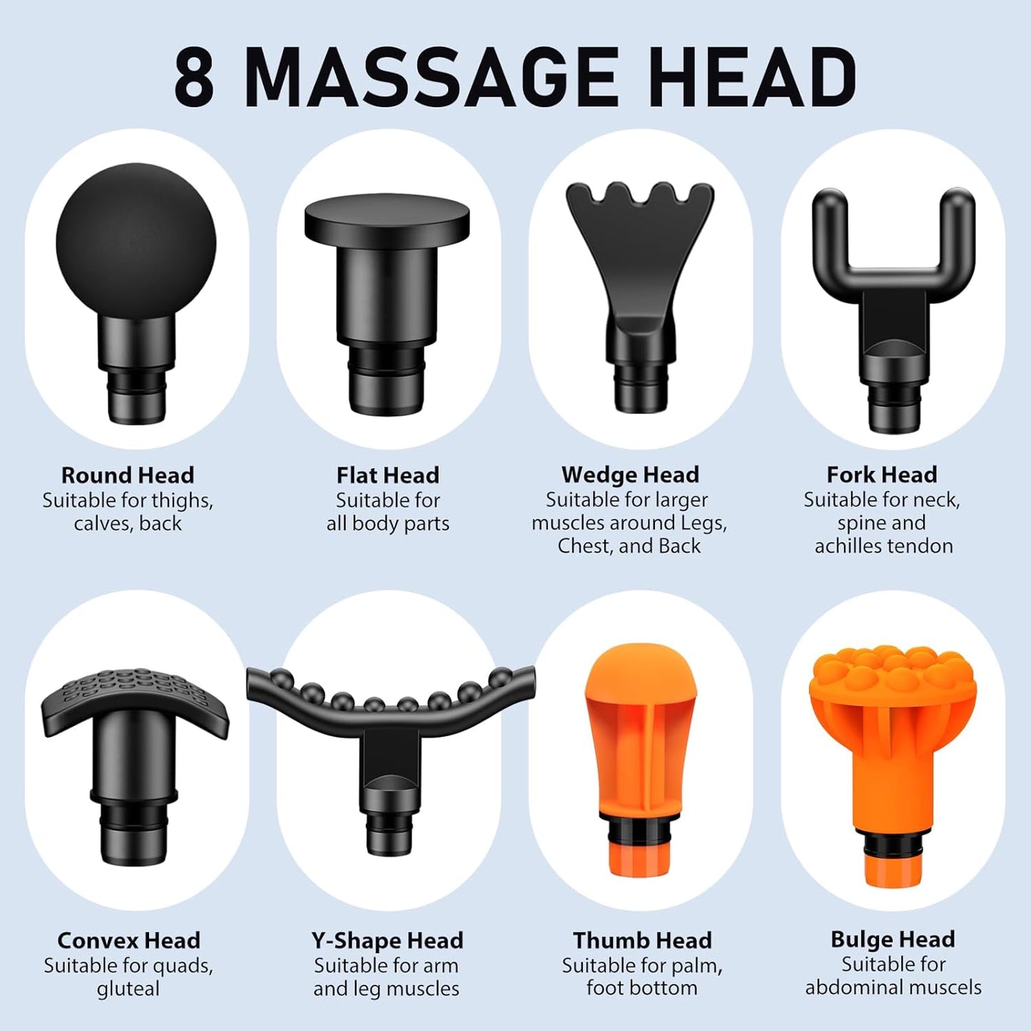 Massage Gun, Handheld Electric Deep Tissue Back Massager for Athletes for Pain Relief Attaching 8 Replacement Heads, Percussion Massager with 10 Speeds, Valentine'S Day Gifts, Carbon