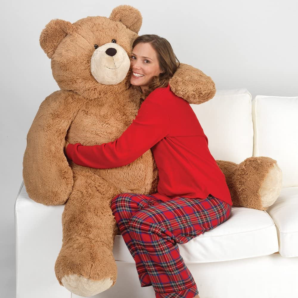 4 FT Giant Teddy Bear - 48" Plush Stuffed Animal, Soft Brown Gift for Valentines Day, Birthdays, Anniversaries - Designed in the USA