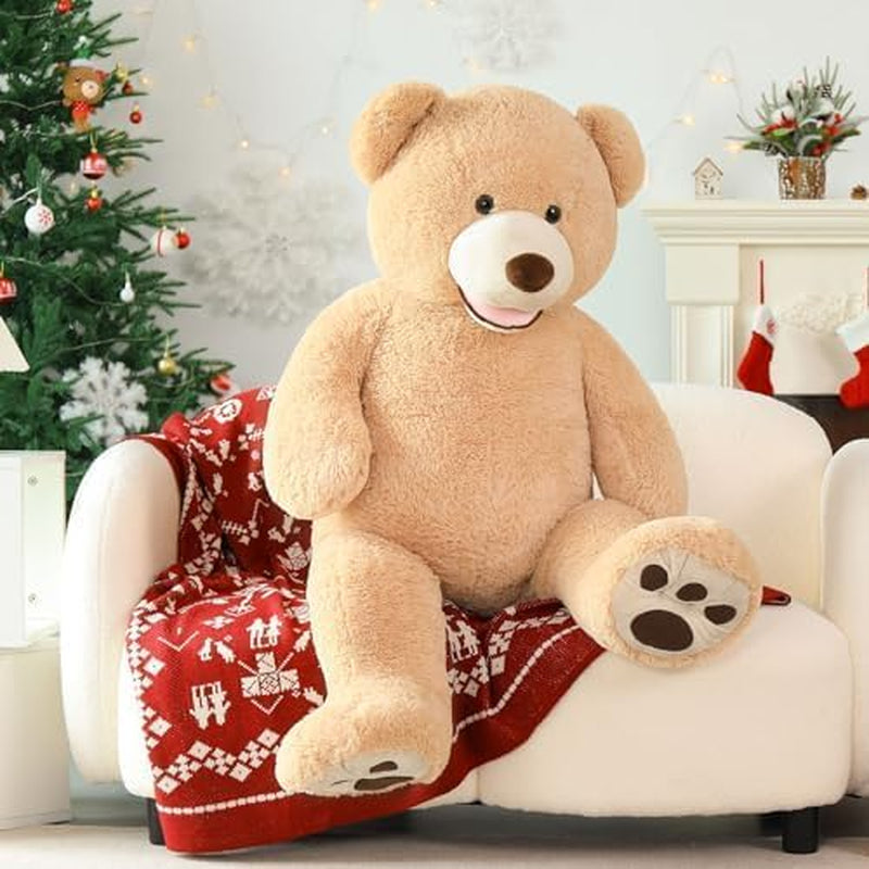 Big Plush Giant Teddy Bear Premium Soft Stuffed Animals Light Brown,51 Inches